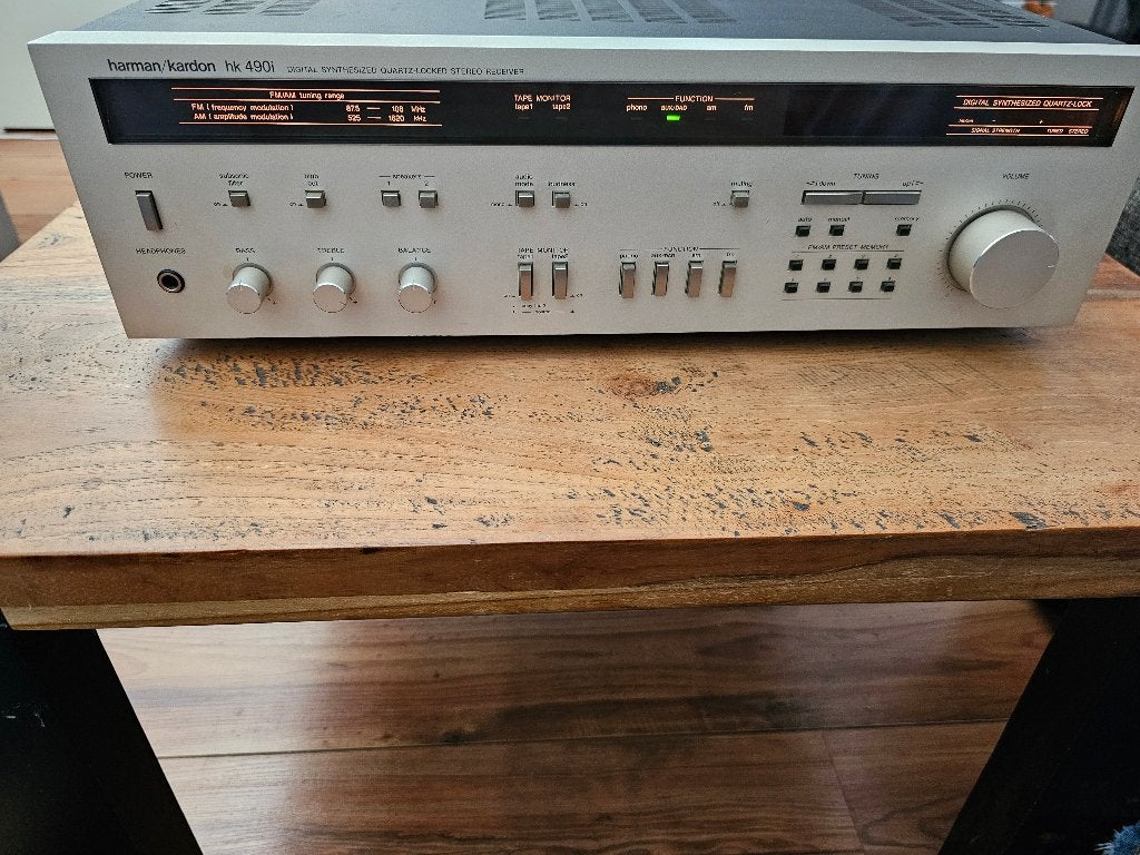 Hele mooie Harman Kardon HK 490i receiver (lees tekst!), Ophalen of Verzenden, Gebruikt, 120 watt of meer, Overige merken