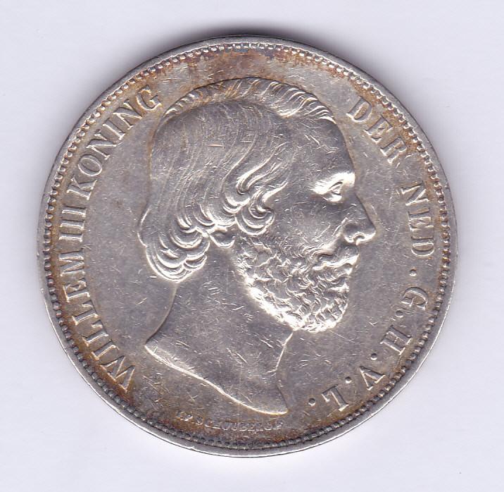 Mooie rijksdaalder 1862 Willem 3 voor 75 euro, Koning Willem III, Zilver, Ophalen of Verzenden, Losse munt