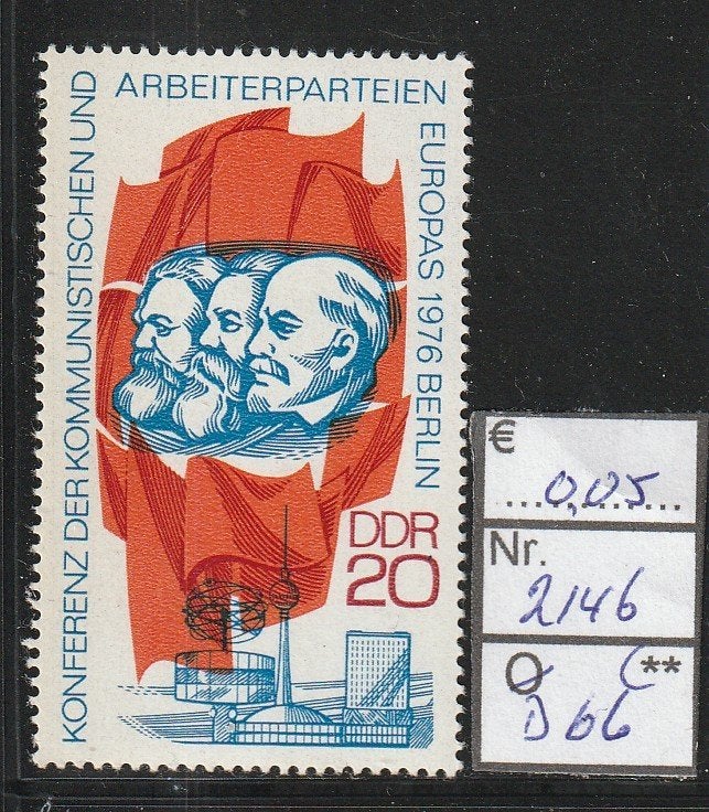 DDR Vakbondsconferentie Michel 2146 Nr.D66p, Postzegels en Munten, Verzenden, DDR, Postfris
