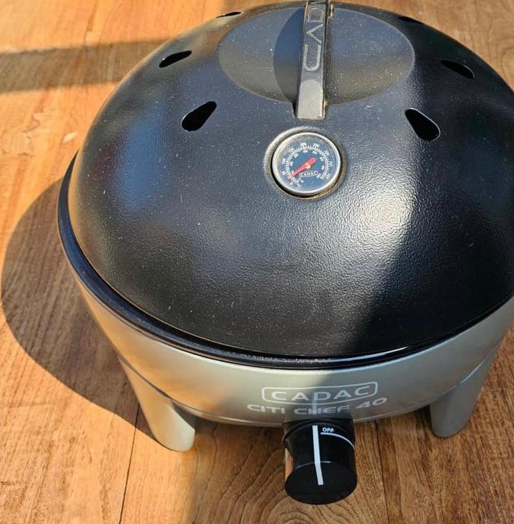 Cadac Citi chef met paellapan (nieuw) en pizzasteen, Tuin en Terras, Gasbarbecues, Ophalen of Verzenden, Zo goed als nieuw