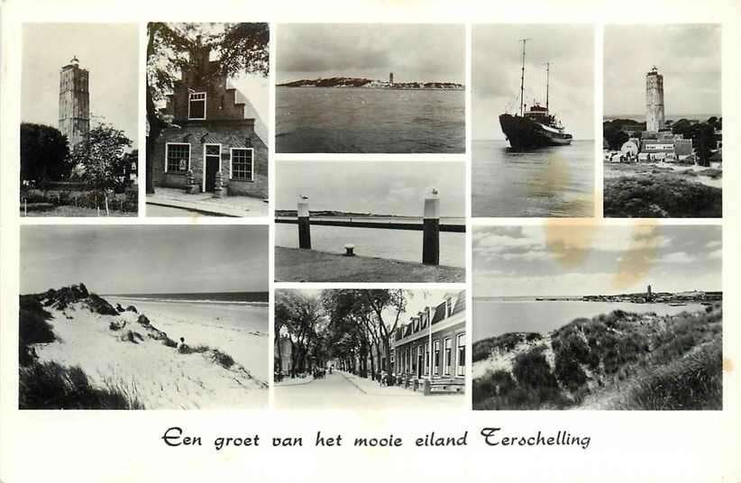 377-195-021 Terschelling Multiview, Verzamelen, Verzenden, Voor 1920, Friesland