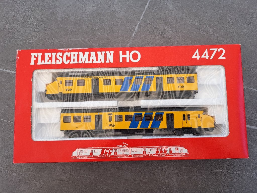 Fleischmann 4472 NS Plan V / Mat '64 H0 treinstel 888, Gelijkstroom, Fleischmann, Ophalen of Verzenden, NS