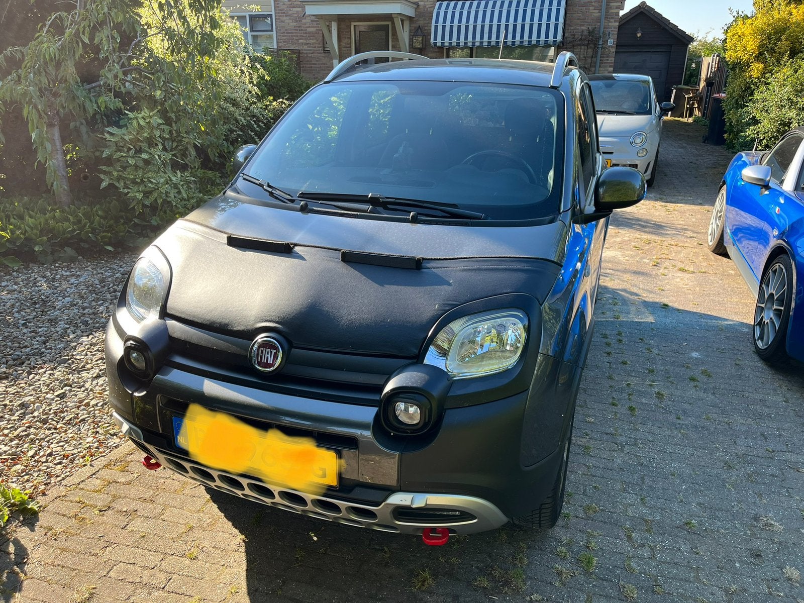 Motorkap BH steenslag beschermer Fiat Panda, Auto diversen, Auto-accessoires, Ophalen of Verzenden, Zo goed als nieuw
