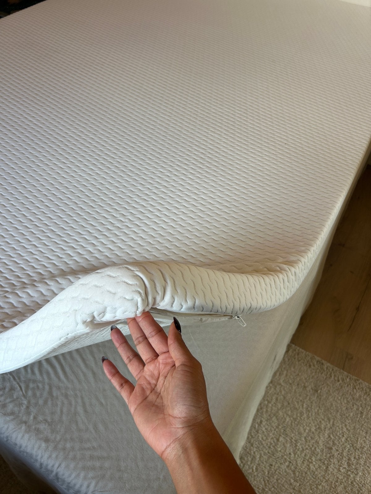 Jysk Topper 140x200cm - Zo goed als nieuw, Ophalen, Tweepersoons, 140 cm, Zo goed als nieuw