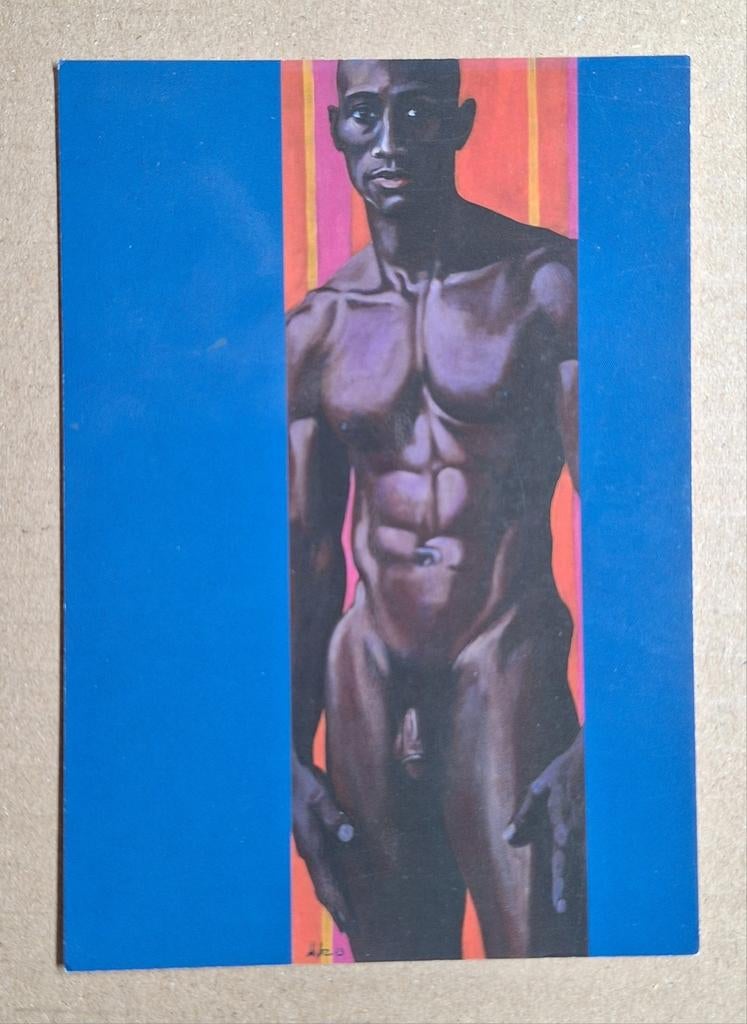Martin Arz - mannelijk naakt. Uitnodigingskaart expositie, Ophalen of Verzenden, 1980 tot heden, Ongelopen, Overige thema's