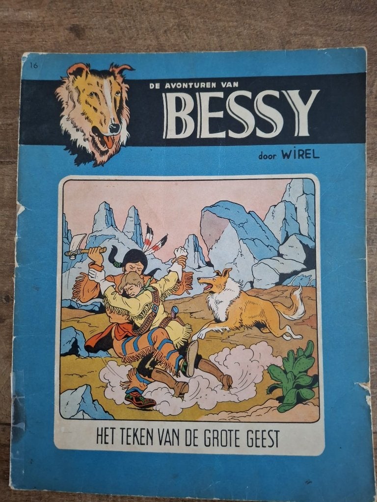Bessy Teken van de grote geest, Gelezen, Willy Vandersteen, Eén stripboek, Ophalen of Verzenden
