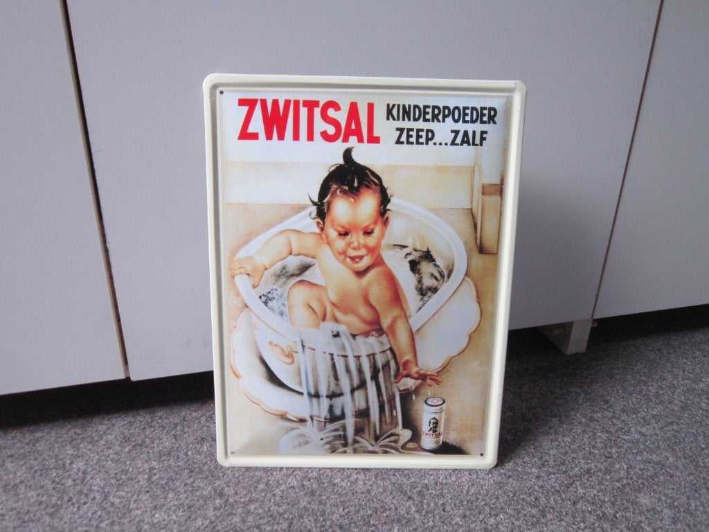 ZWITSAL BLIKKEN RECLAMEBORD, Ophalen, Nieuw, Reclamebord