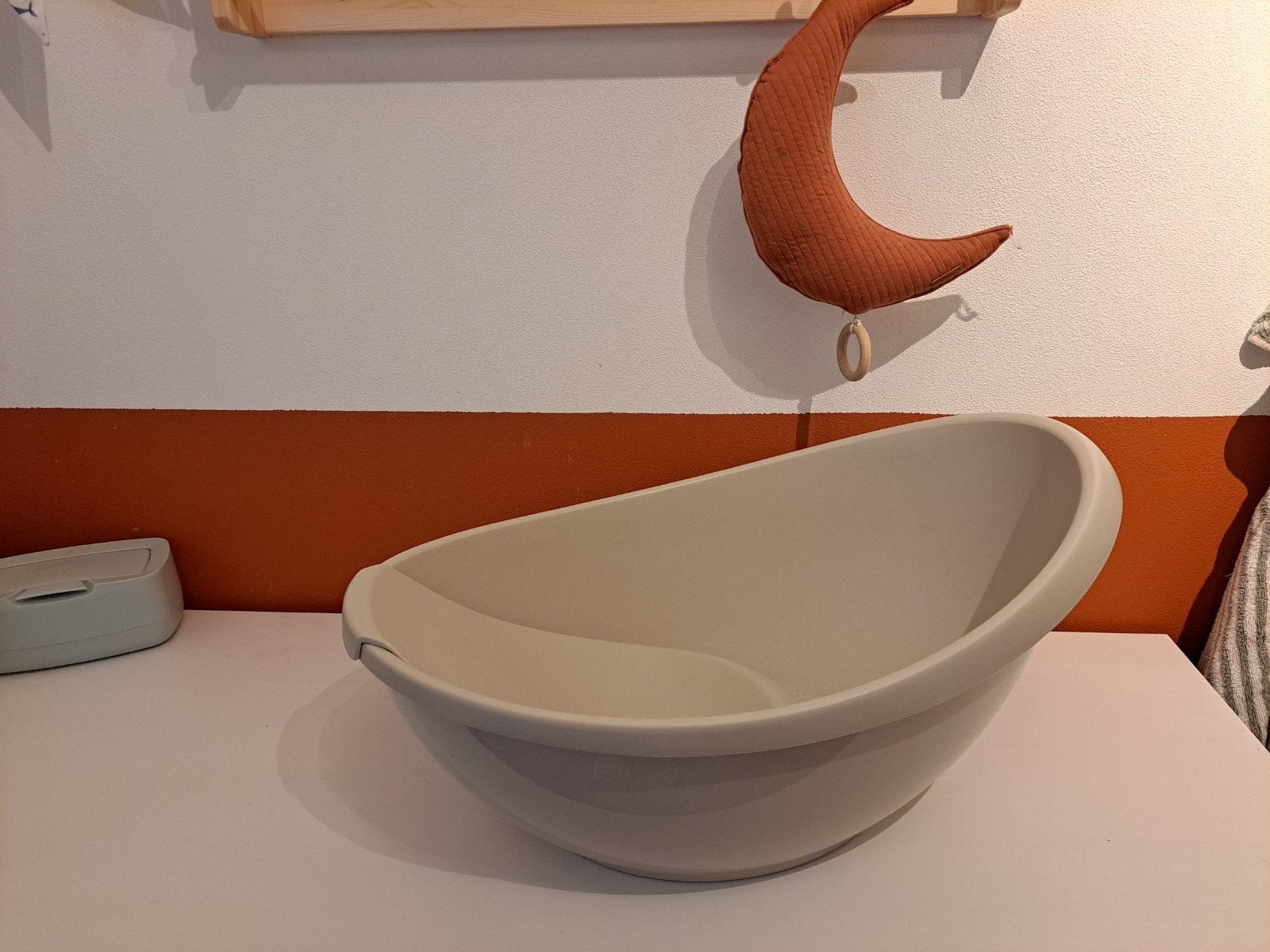Baby bad 'Puck' - newbornbad voor commode beige, Kinderen en Baby's, Badjes en Verzorging, Ophalen of Verzenden, Zo goed als nieuw