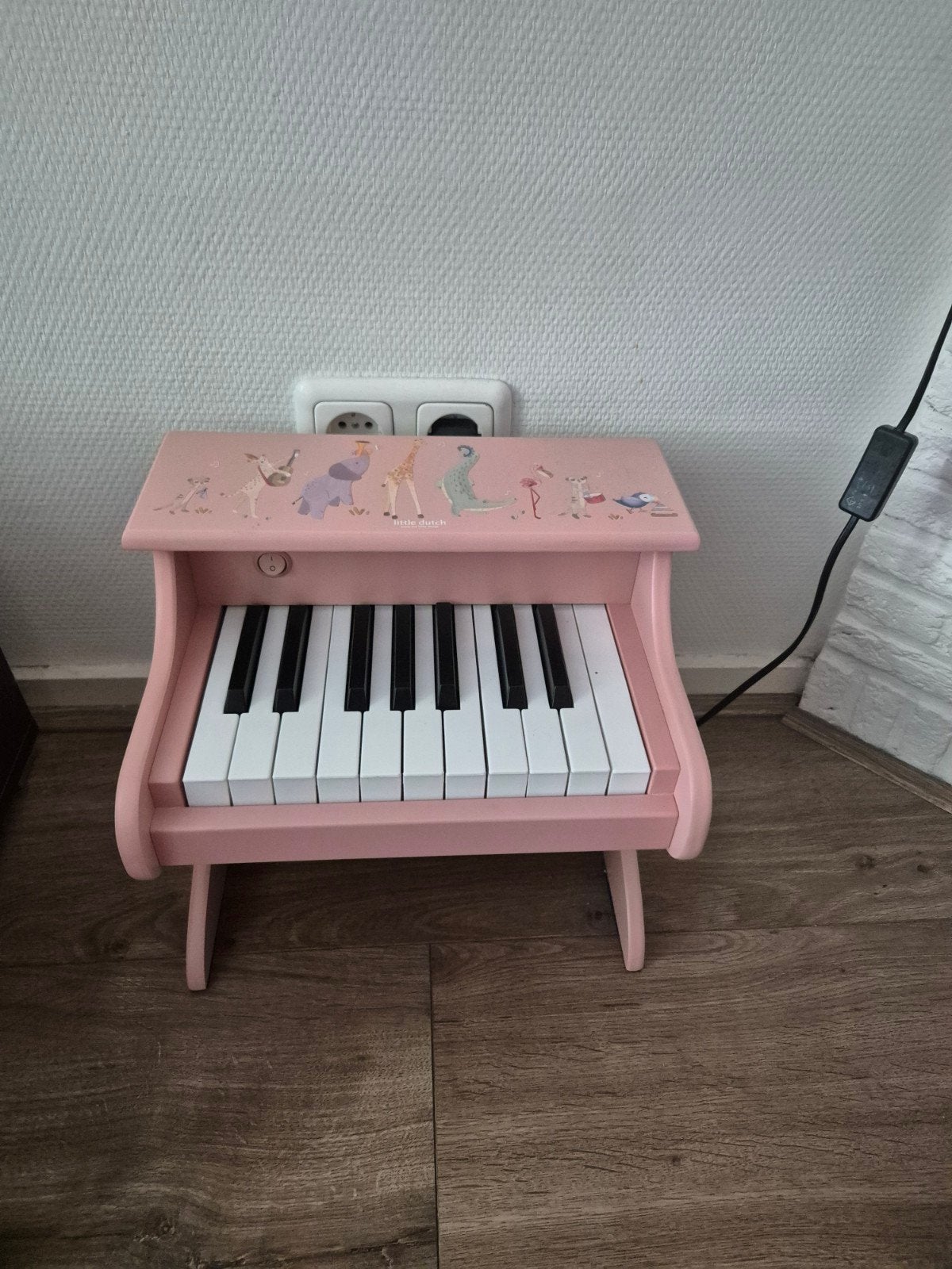 Little Dutch houten piano roze met dierenprint, Ophalen, Zo goed als nieuw, Ontdekken