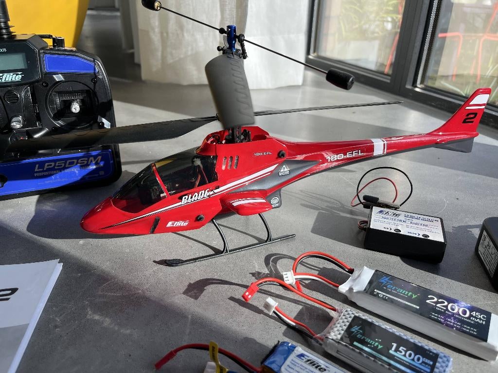 E-flite helicopter Blade CX 180-EFL met reserve-onderdelen, Gebruikt, RTF (Ready to Fly), Helikopter, Ophalen
