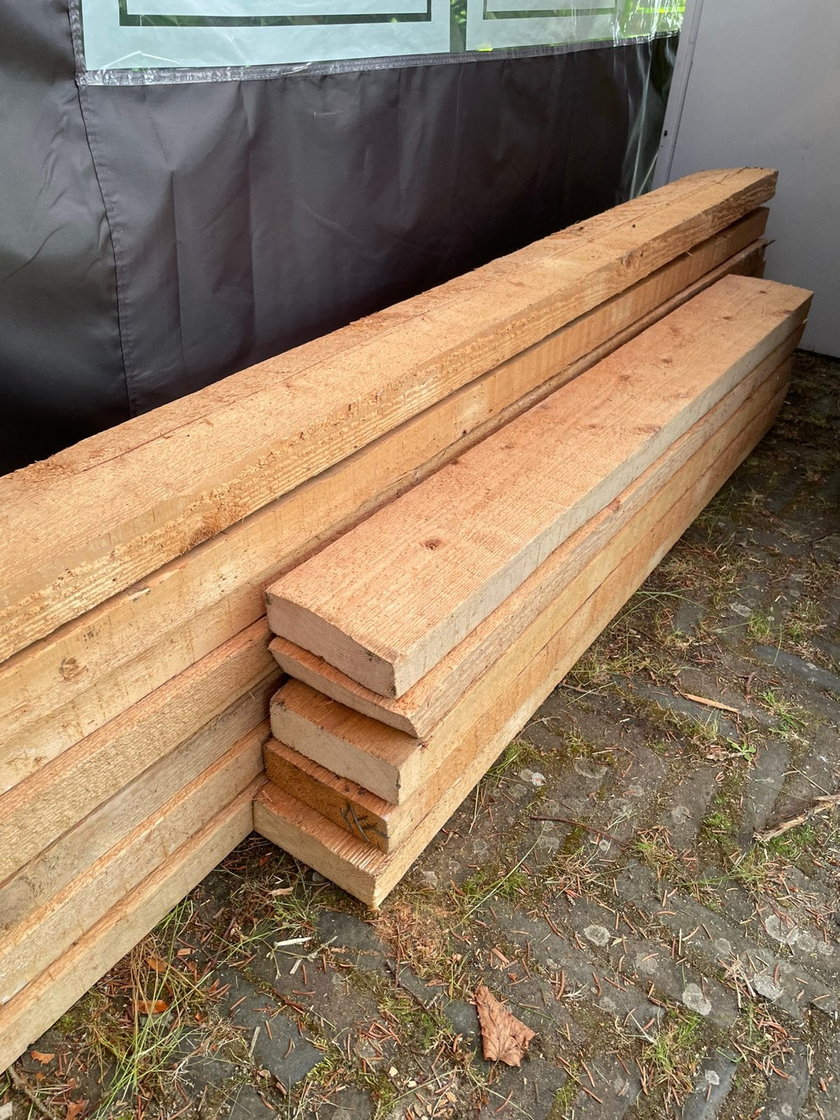 Balken 15 stuks, 15 x 5 cm, variabele lengten, Ophalen, Gebruikt, 50 mm of meer, Balk