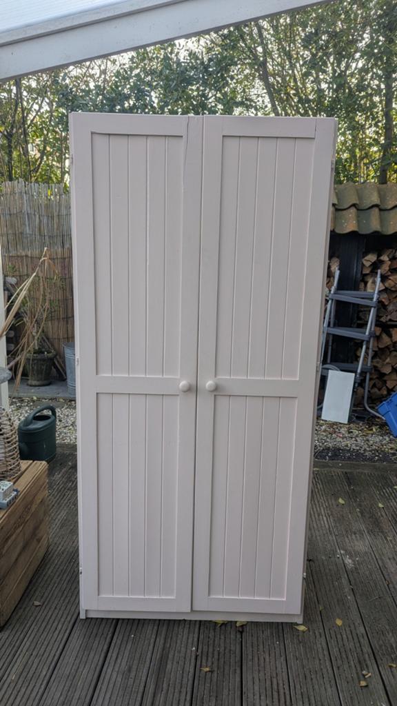 Kledingkast met hang- en leggedeelte (80x50x170cm), Ophalen, Met deur(en), Gebruikt, 50 tot 100 cm