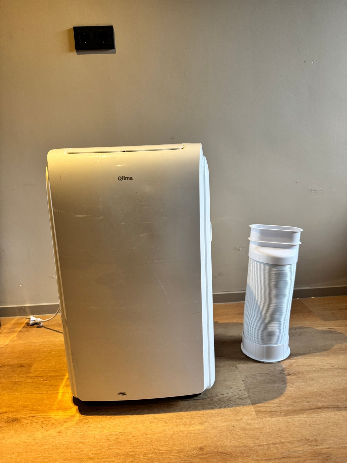 Qlima 11.000 btu Mobiele Airco P534 - Koeling voor Thuis, Witgoed en Apparatuur, Airco's, Ophalen, Gebruikt, 3 snelheden of meer