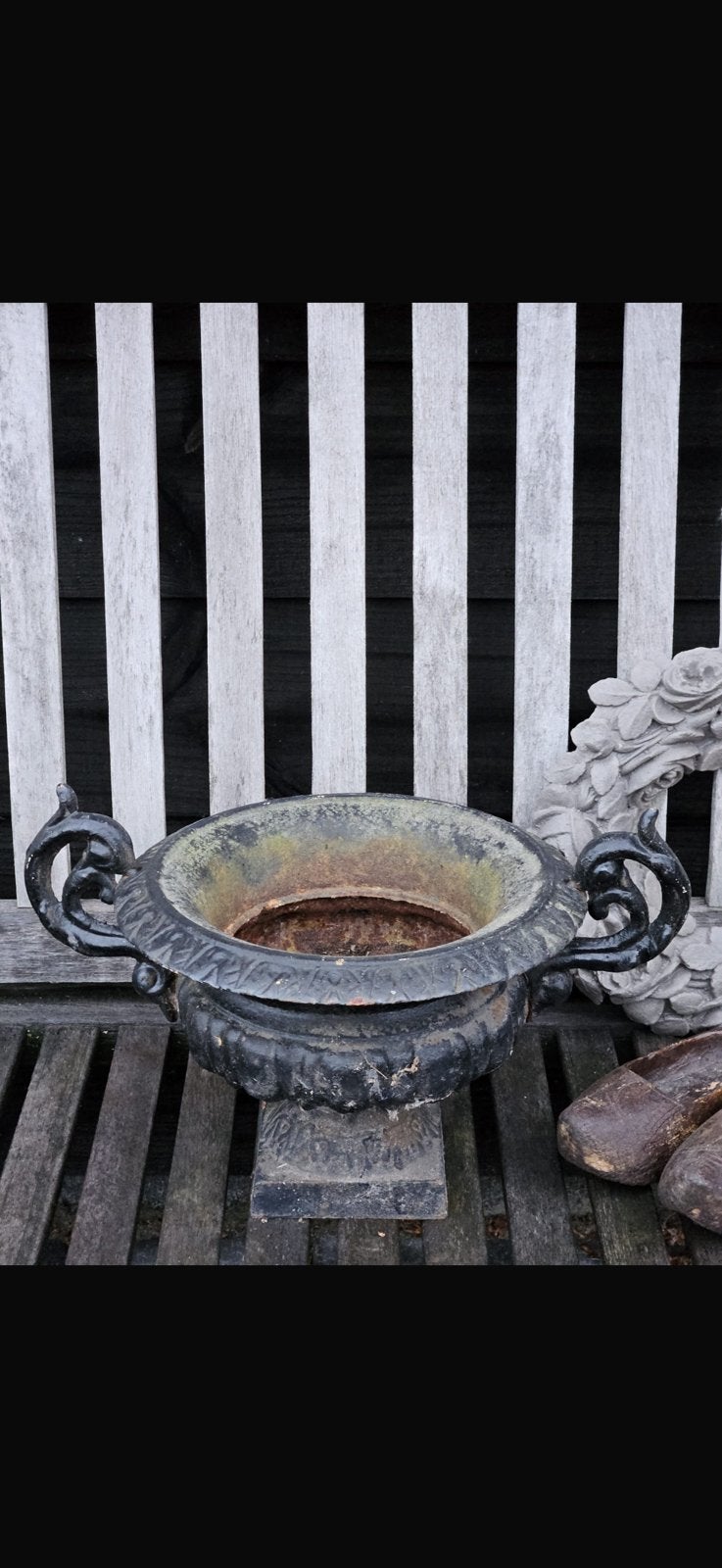 Verschillende gietijzeren potten / jardinières, Ophalen of Verzenden