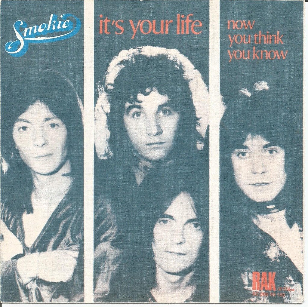 Smokie ‎– It's Your Life (1977), Cd's en Dvd's, Vinyl Singles, Gebruikt, Fotohoes, 7 inch, Ophalen of Verzenden