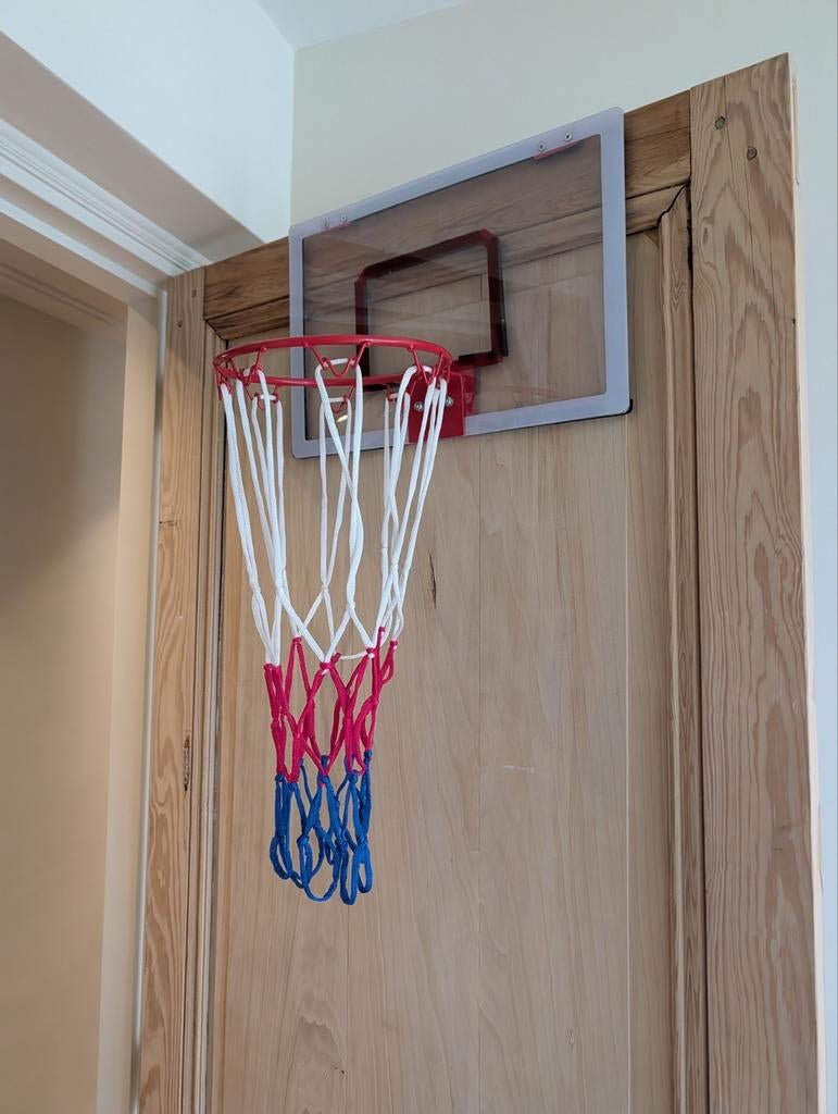 Binnen Basketbal Hoop voor Deur - Mini Basketbalring, Ophalen, Zo goed als nieuw, Ring, Bord of Paal