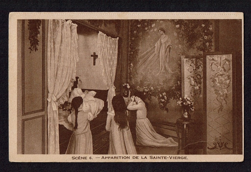 2 oude Lisieux Frankrijk - Diorama Heilige Therese, Ophalen of Verzenden, Gebruikt, Kaart of Prent, Christendom | Katholiek