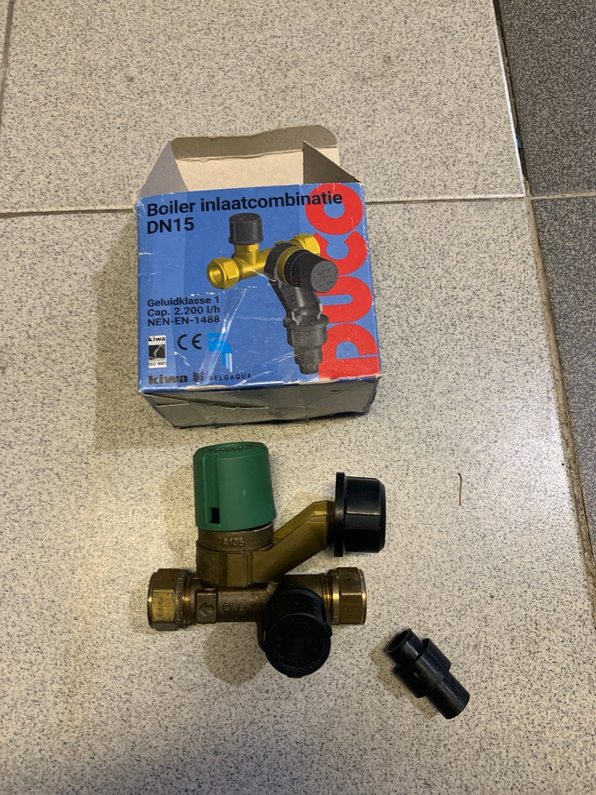 Duco Boiler Inlaatcombinatie DN15 - Nieuw in doos, Ophalen of Verzenden, Nieuw, Chroom, Overige typen