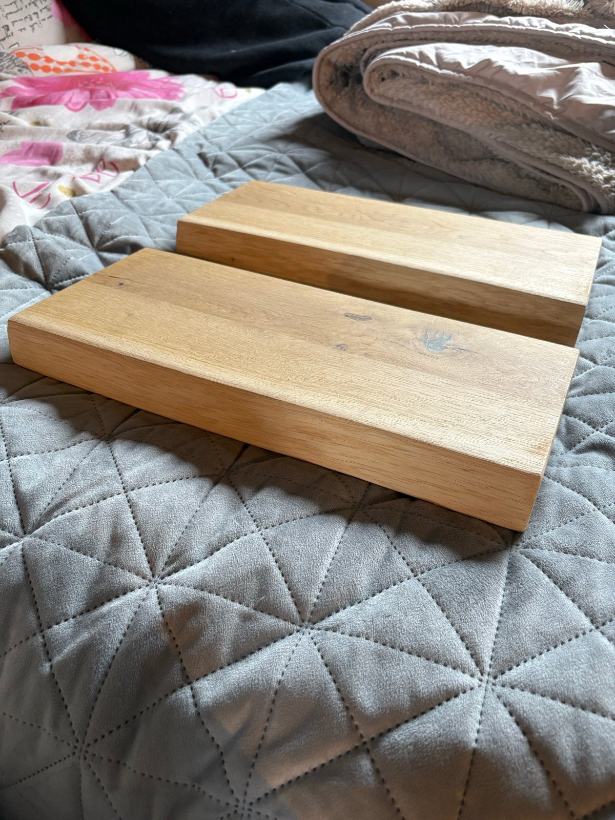 Massief eikenhouten planken met boomstam rand - onbehandeld, Ophalen, Nieuw