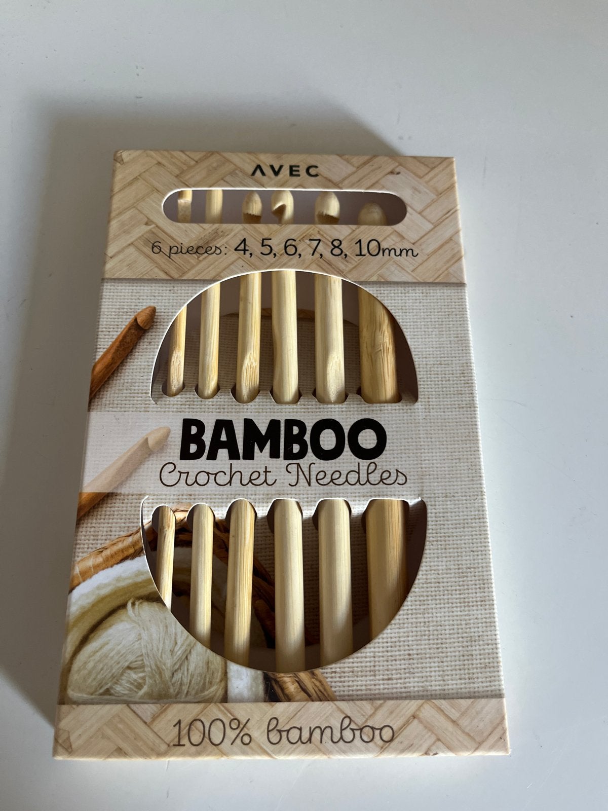 Nieuwe BAMBOO Haaknaalden Set - Compleet met sluitzegel, Hobby en Vrije tijd, Ophalen, Nieuw, Haken, Naald