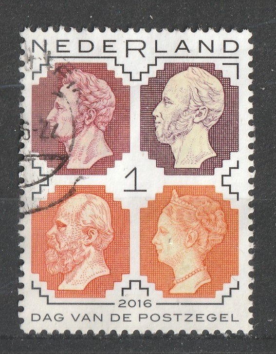 37 H --Dag van de postzegel 2016, Verzenden, Na 1940, Gestempeld