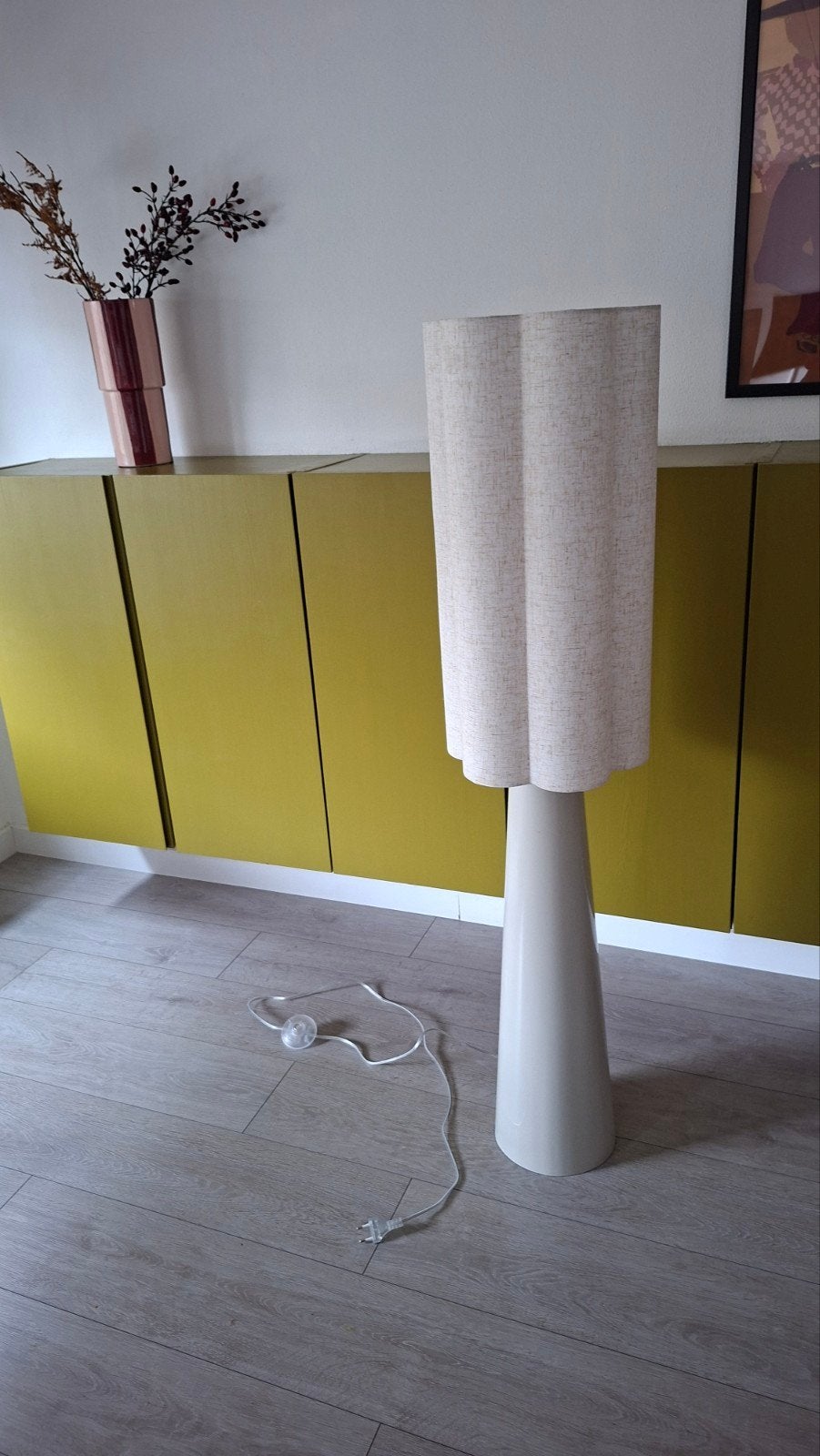 Kwantum Vloerlamp Ava - Stijlvolle Staande Lamp, Ophalen, Modern, Scandinavisch, 100 tot 150 cm, Metaal
