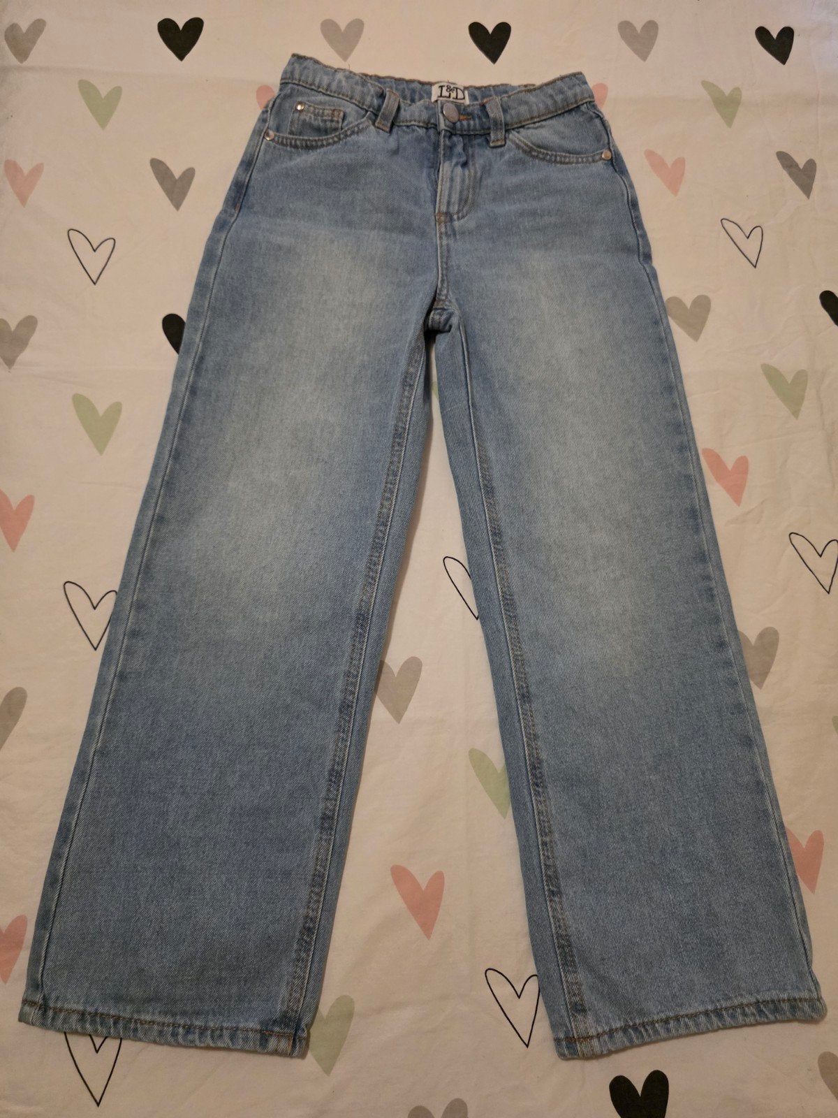 Spijkerbroek zgan, Kinderen en Baby's, Kinderkleding | Maat 140, Ophalen of Verzenden, Zo goed als nieuw, Meisje, Broek