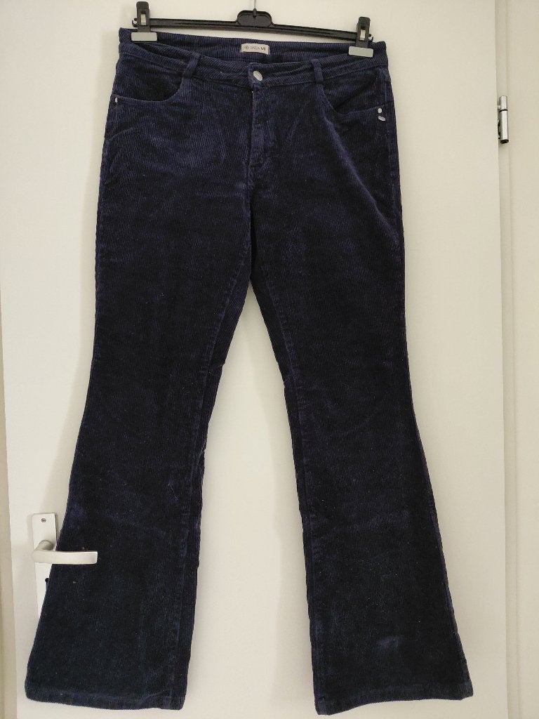 Para Mi rib broek maat 42 D blauw, Kleding | Dames, Blauw, Maat 42/44 (L), Ophalen of Verzenden, Zo goed als nieuw