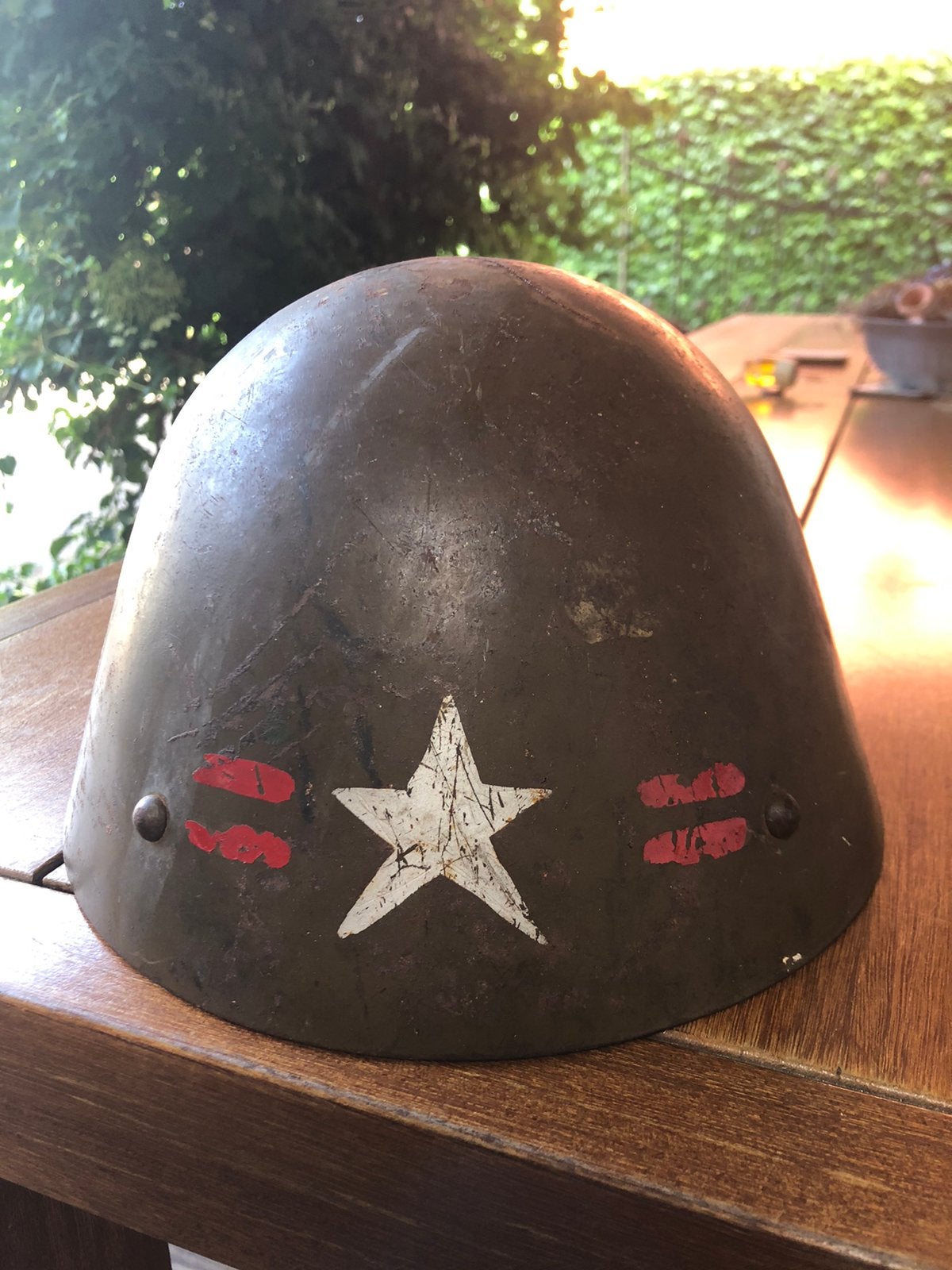 Oude stalen Tsjechische legerhelm uit 1938, Ophalen of Verzenden, Nederland, Helm of Baret