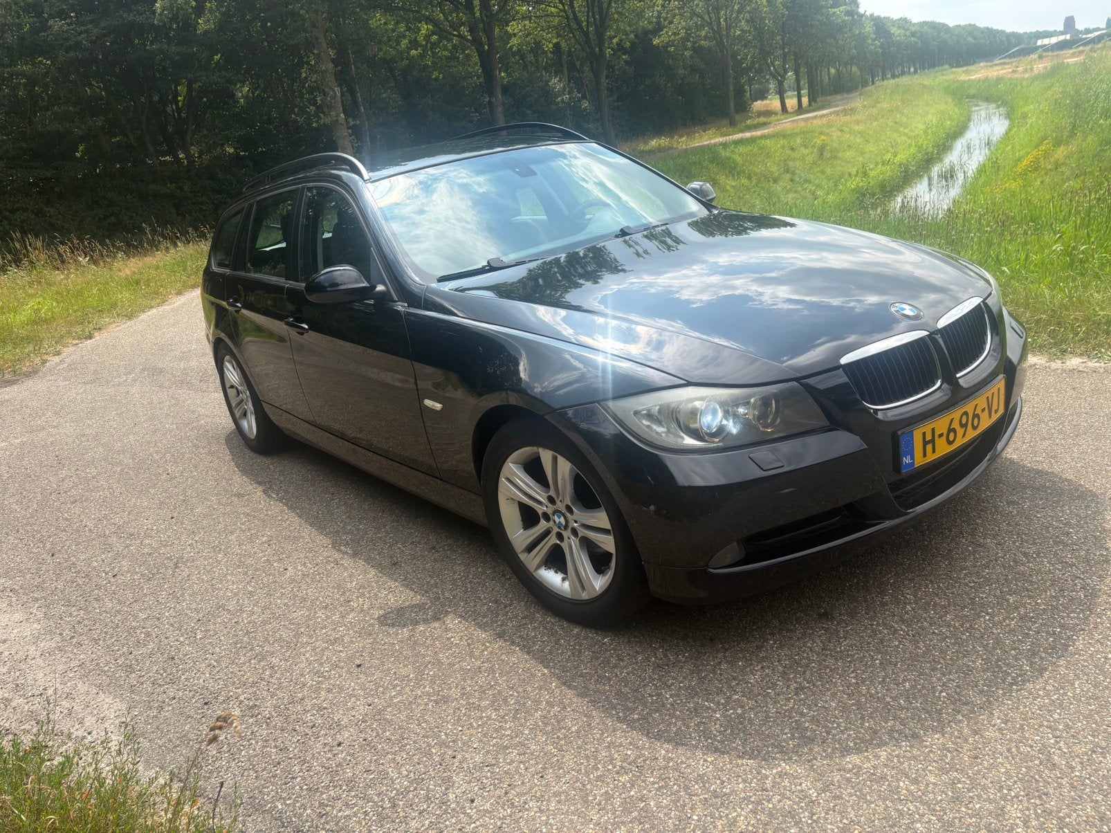 BMW 3-Serie 2.0 I 320 Touring 2006 Zwart, Auto's, BMW, 13 km/l, Achterwielaandrijving, 1995 cc, 4 cilinders