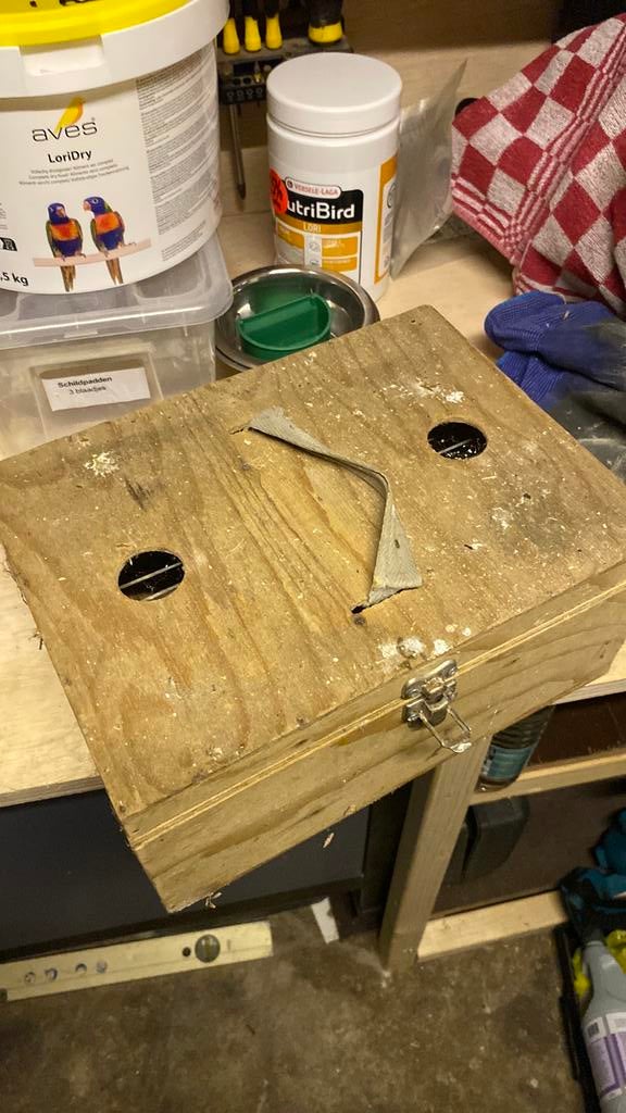 Vervoers kooi vogel, Dieren en Toebehoren, Ophalen, Zo goed als nieuw, Drinken en Voederen