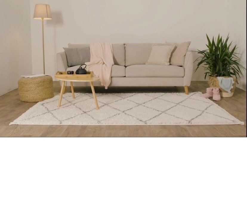 Superzacht Hoogpolig Shaggy Tapijt Beige 195x290cm Berber, Ophalen, Beige, 150 tot 200 cm, Rechthoekig