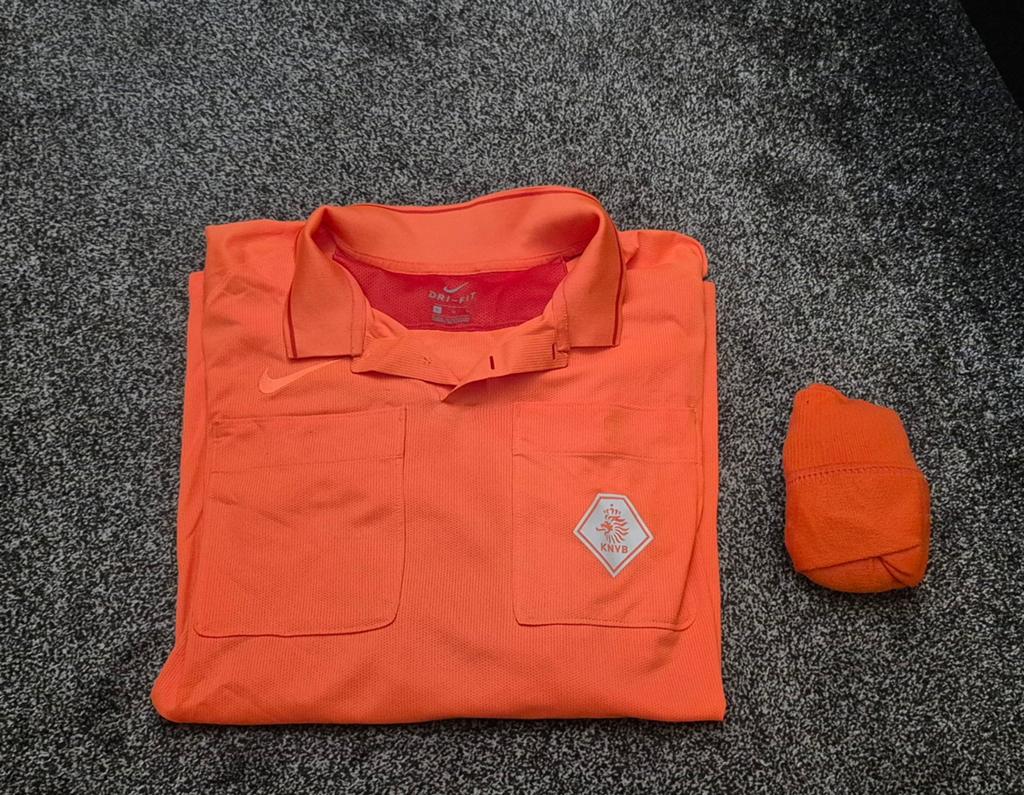 Scheidsrechtersshirt Nike maat XL, Nike, Maat 56/58 (XL), Oranje, Ophalen of Verzenden