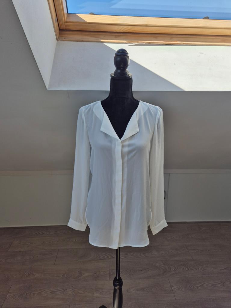 Mooie witte blouse. Maat 34, Verzenden, Wit, Vila, Zo goed als nieuw
