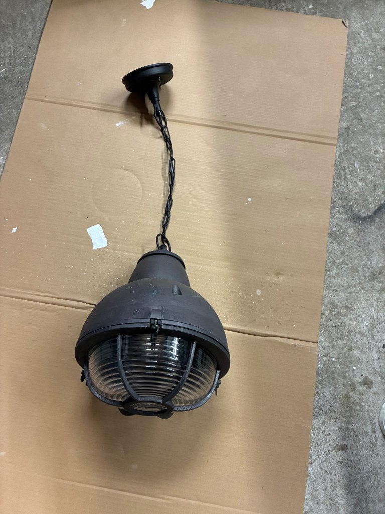 Hanglamp Navigator Zwart Nostalux, Tuin en Terras, Minder dan 50 watt, Ophalen of Verzenden, Hanglamp, IJzer