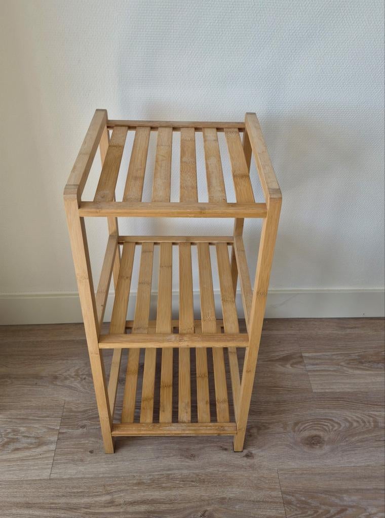 Bamboe badkamer handdoeken rek, Huis en Inrichting, Kasten | Overige, Ophalen, Gebruikt