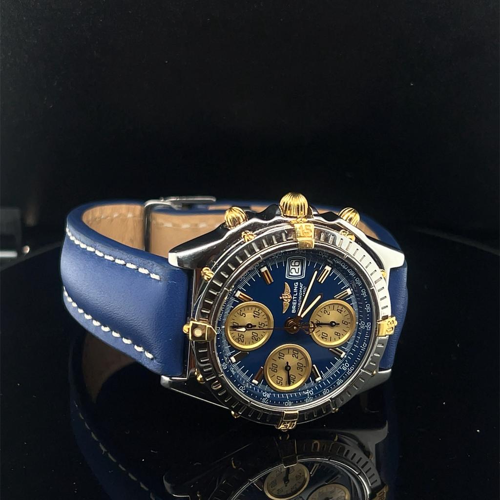 BREITLING B13050.1 39 mm automatic, Ophalen of Verzenden, Zo goed als nieuw, Leer, Breitling