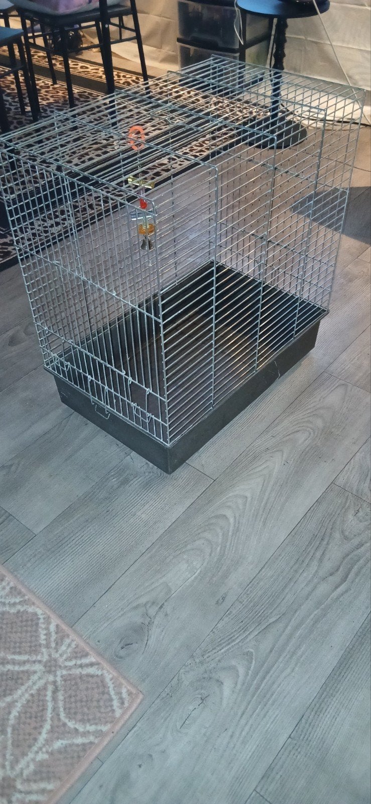 Vogel (parkieten) kooi, Dieren en Toebehoren, Vogels | Hokken en Kooien, Ophalen of Verzenden, Zo goed als nieuw, Metaal, Vogelkooi