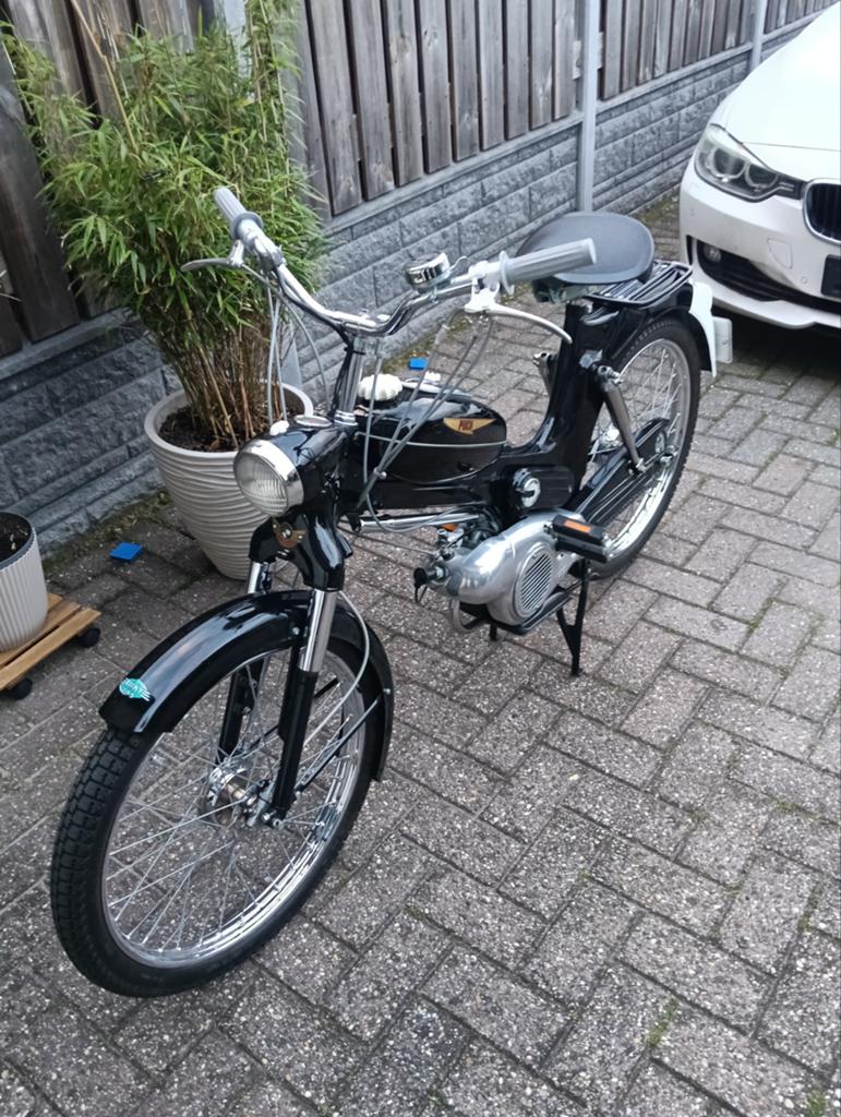 Puch MS-50L *1957* bromfiets - Zwart, in uitstekende staat, Fietsen en Brommers, Brommers | Oldtimers, Ophalen of Verzenden, Maximaal 45 km/u