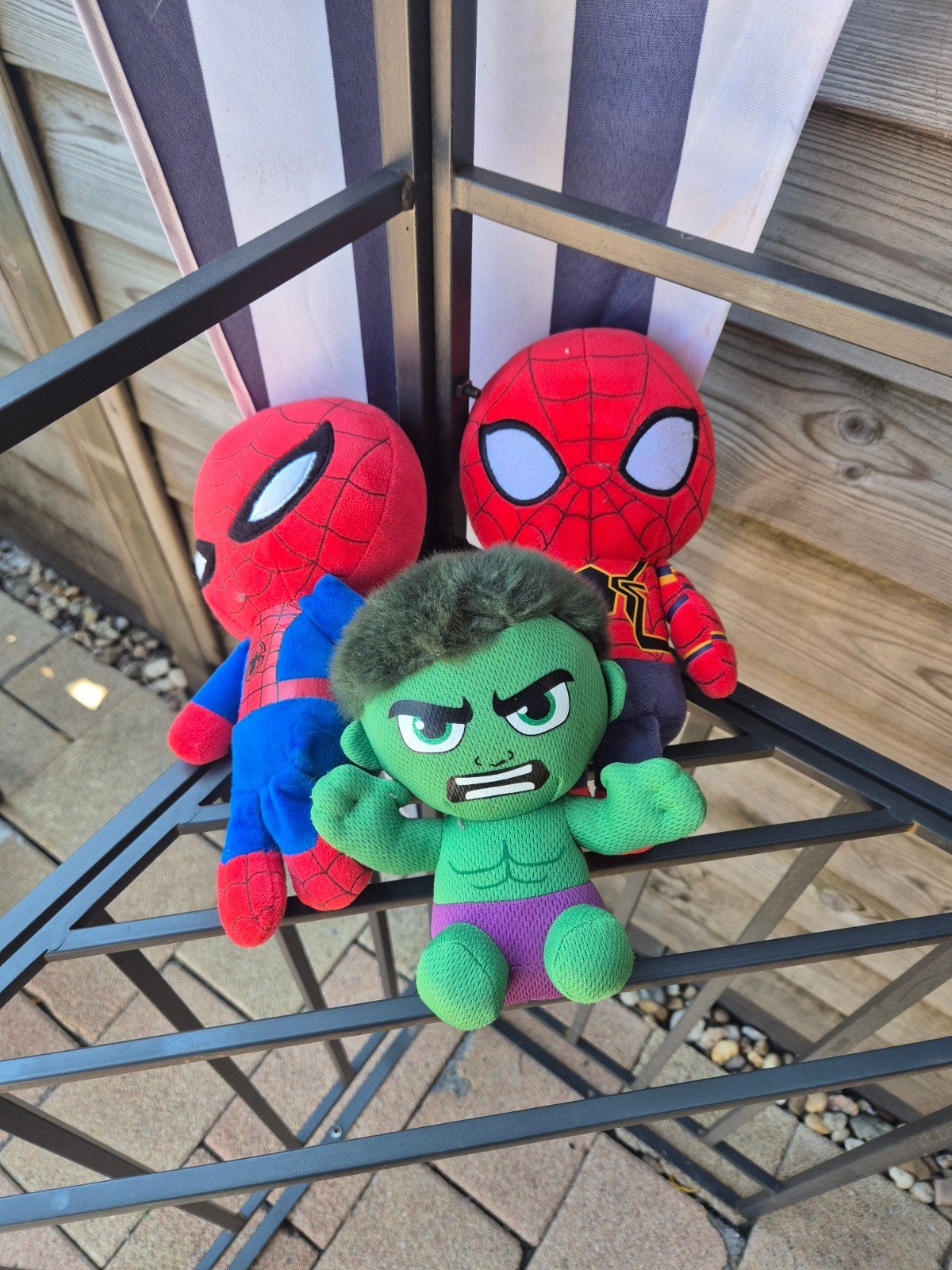 Spiderman en Hulk knuffels - Superhelden speelgoed, Ophalen, Gebruikt, Overige merken, Overige karakters