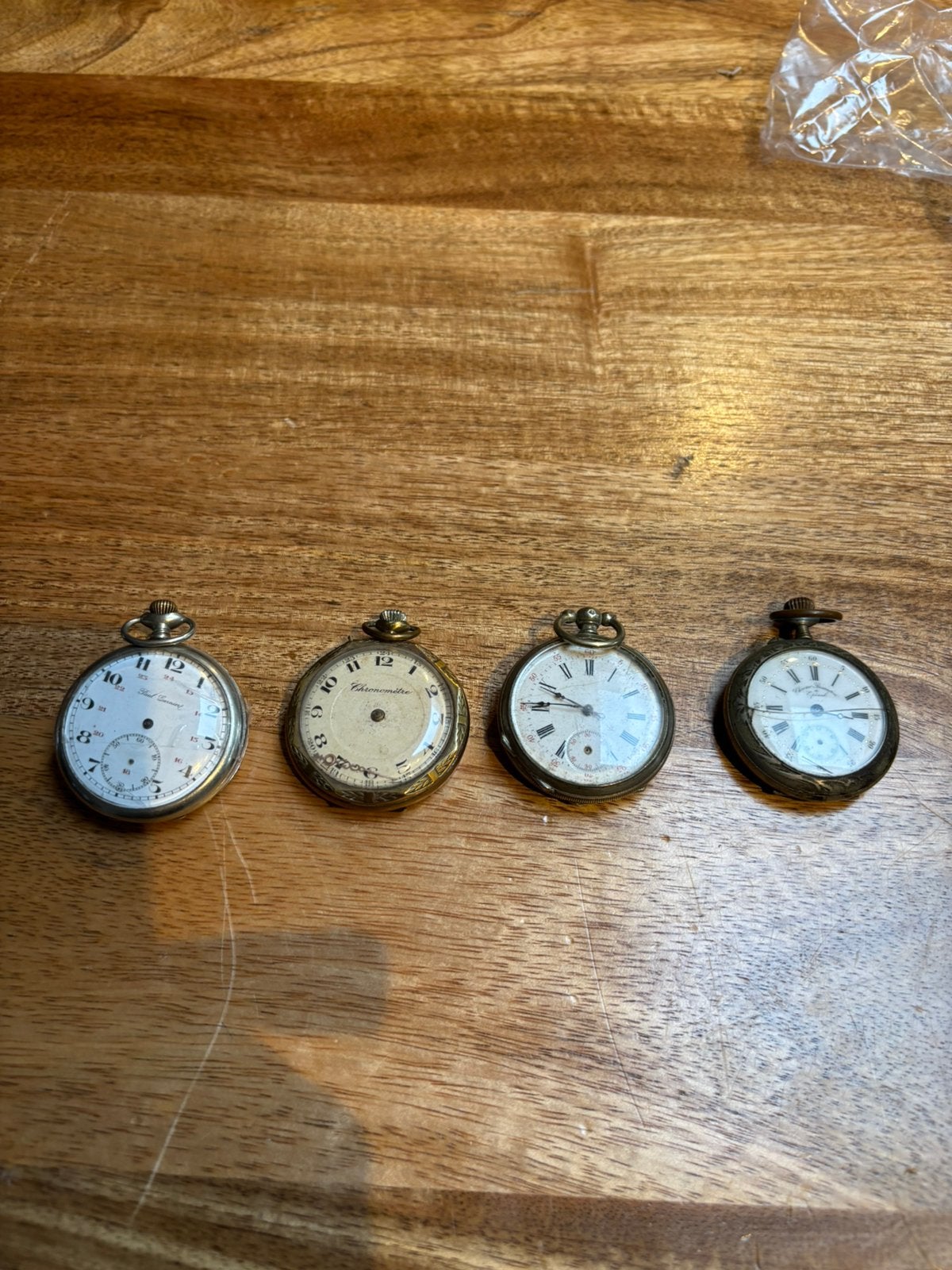 4 zakhorloges, Sieraden, Tassen en Uiterlijk, Horloges | Antiek, Ophalen of Verzenden, Staal, Overige merken