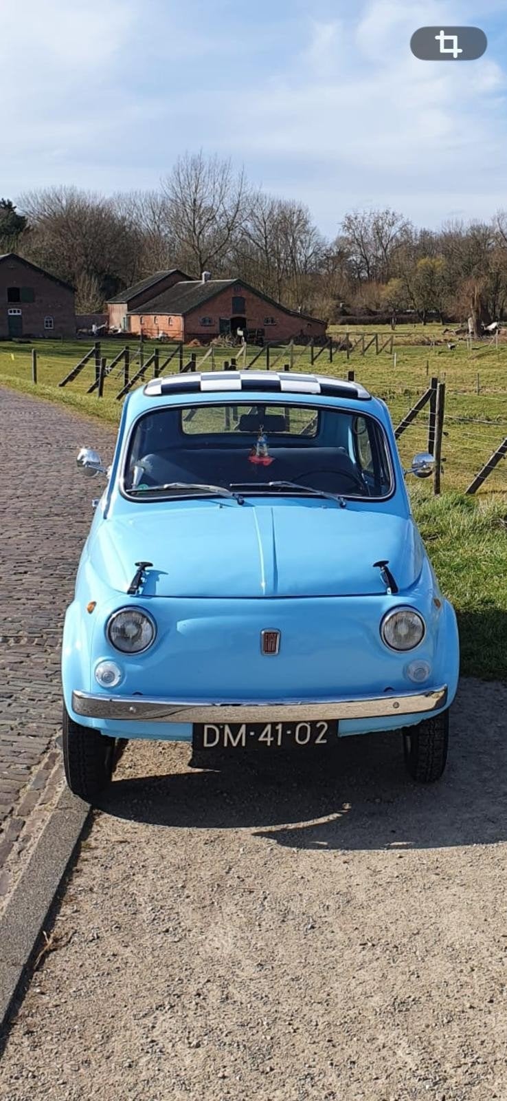 Fiat 500 0.5 Nuova 1970 Blauw, 511 kg, Particulier, Geïmporteerd, 2 cilinders