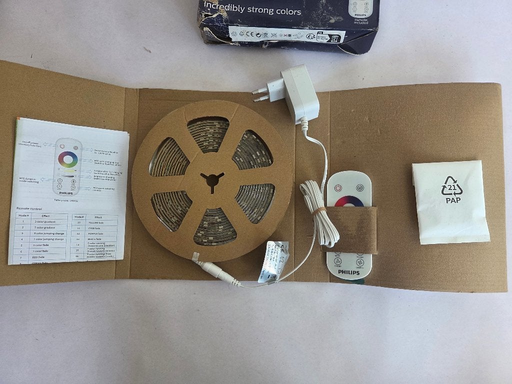 Philips LED Lightstrip - 256kleuren - Afstandsbed. & Dimbaar, Ophalen of Verzenden, Nieuw, Overige fittingen, Led-lamp