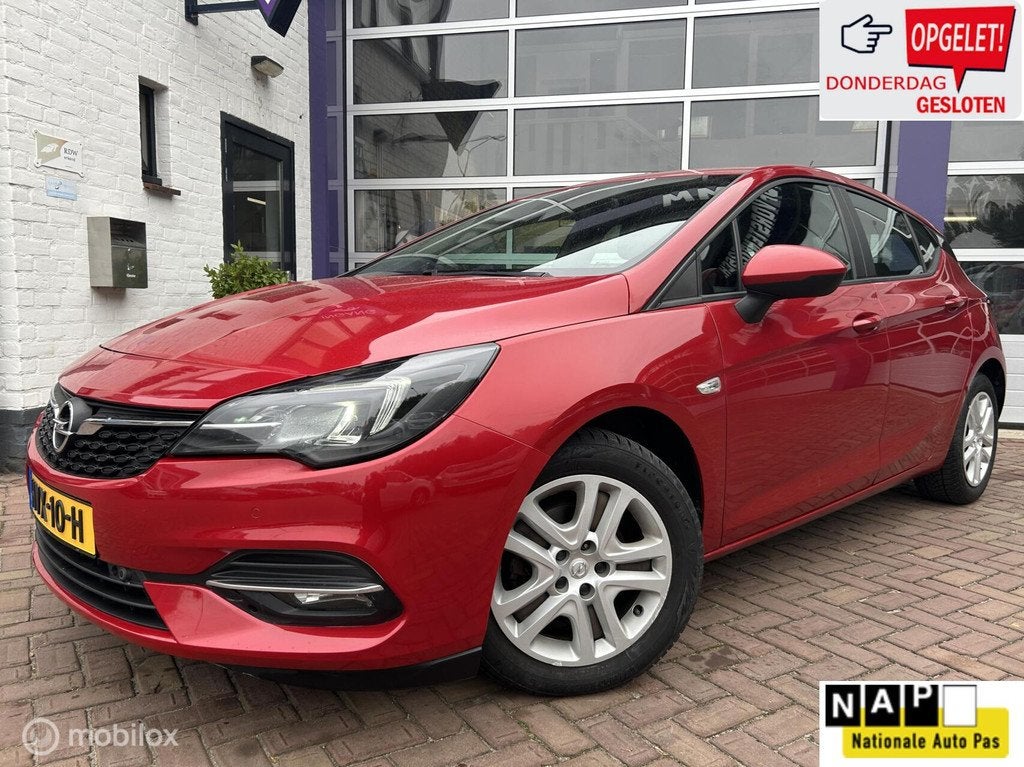 Opel Astra 1.2 Edition 2020 * AIRCO * NAVIGATIE CARPLAY * 5D, Auto's, Stof, Gebruikt, Euro 6, 1199 cc