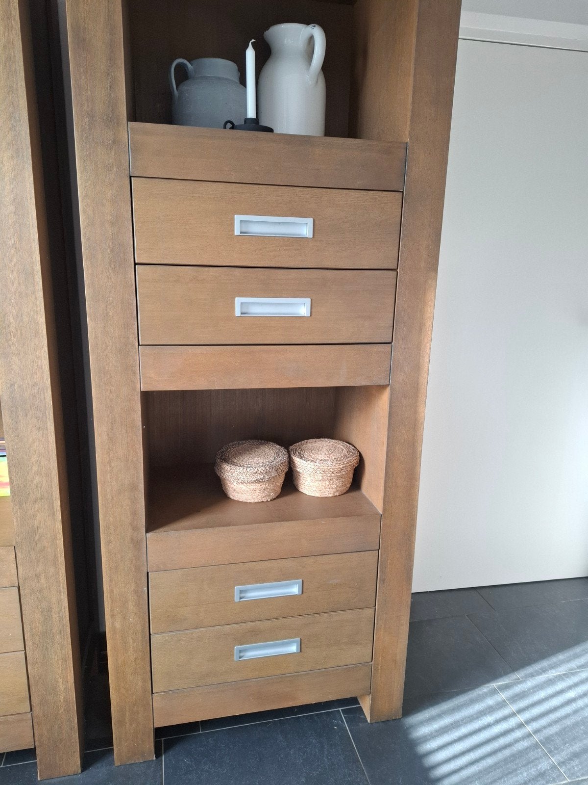 boekenkast oak grey, Huis en Inrichting, Ophalen, Met plank(en), Gebruikt, 50 tot 100 cm