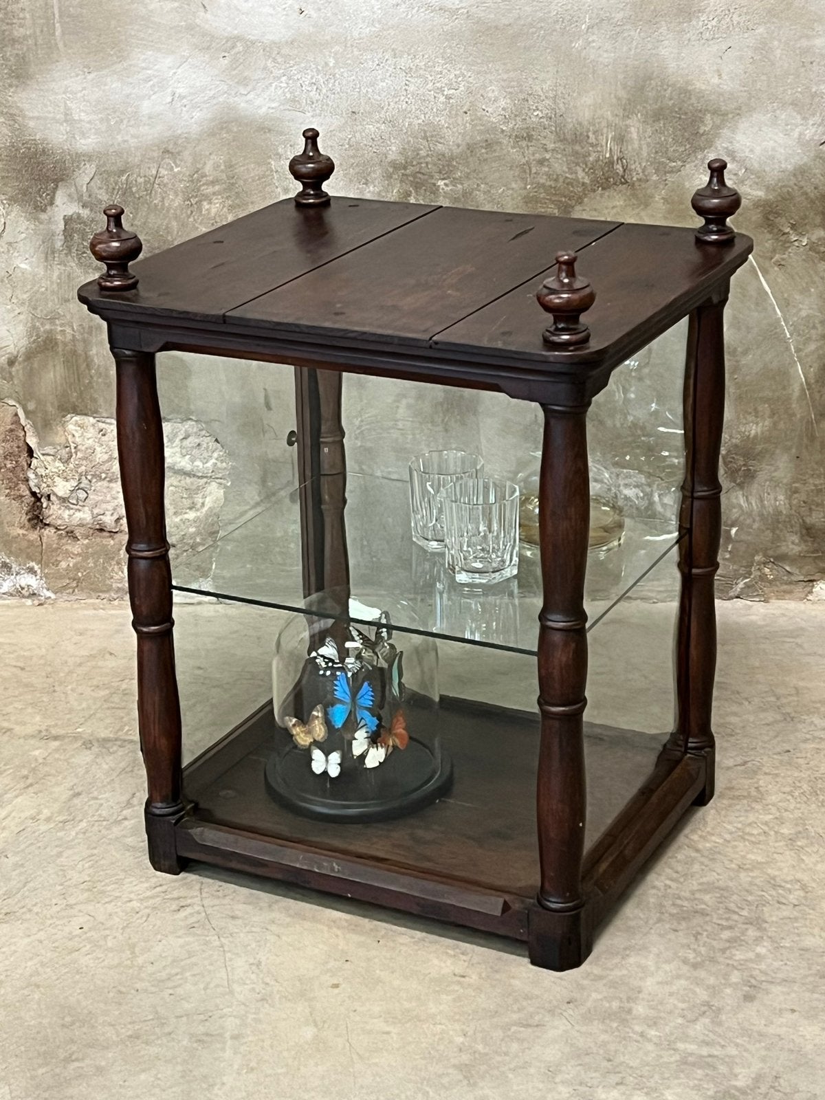 Schitterende antieke toonbank vitrine, Ophalen, 50 tot 100 cm, Nvt, Minder dan 100 cm