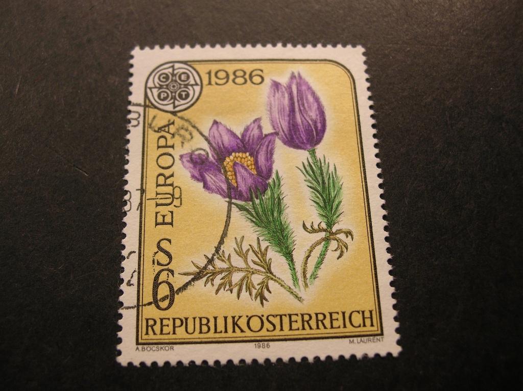 Cept/Verenigd Europa Oostenrijk 1986  gestempeld, Verzenden, Overige landen, Gestempeld