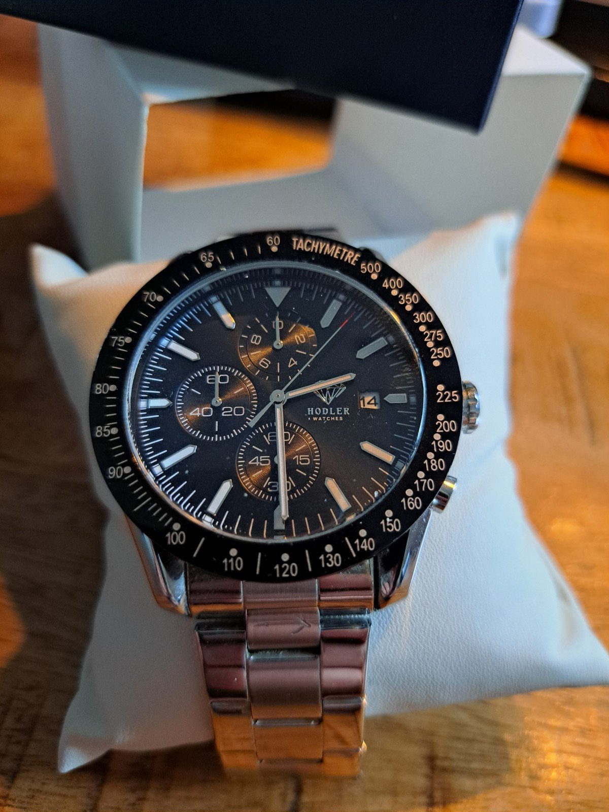 Hodler Horloge - Nieuw in Doos, Sieraden, Tassen en Uiterlijk, Overige merken, Staal, Staal, Polshorloge