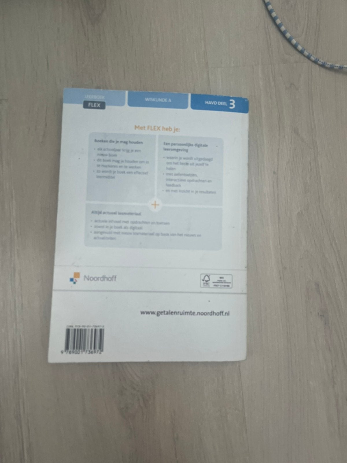 Foto 2 van Wiskunde A Havo boek