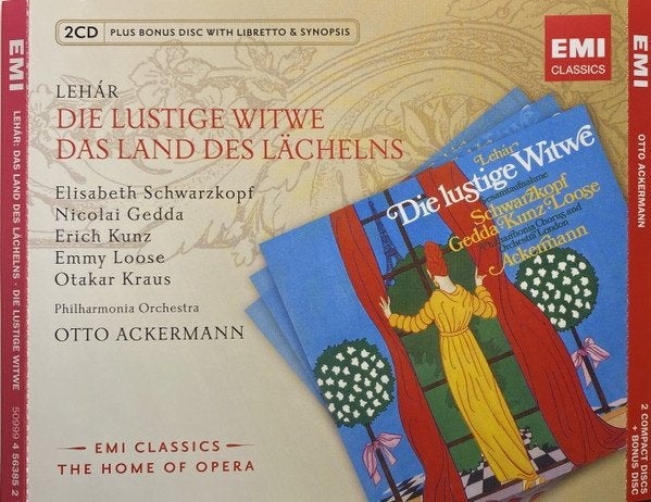 Lehár Schwarzkopf Die Lustige Witwe 2xCD, Gebruikt, Boxset, Opera of Operette, Ophalen of Verzenden
